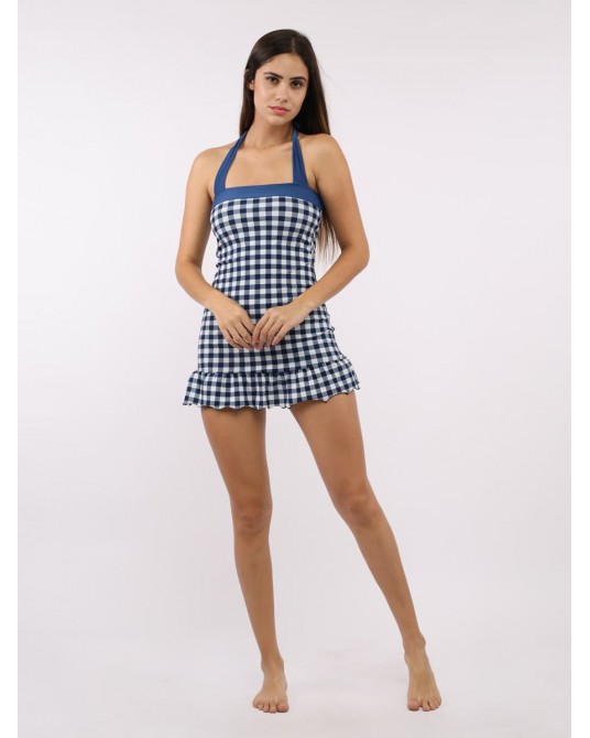 Nautica Checker Swimsuit