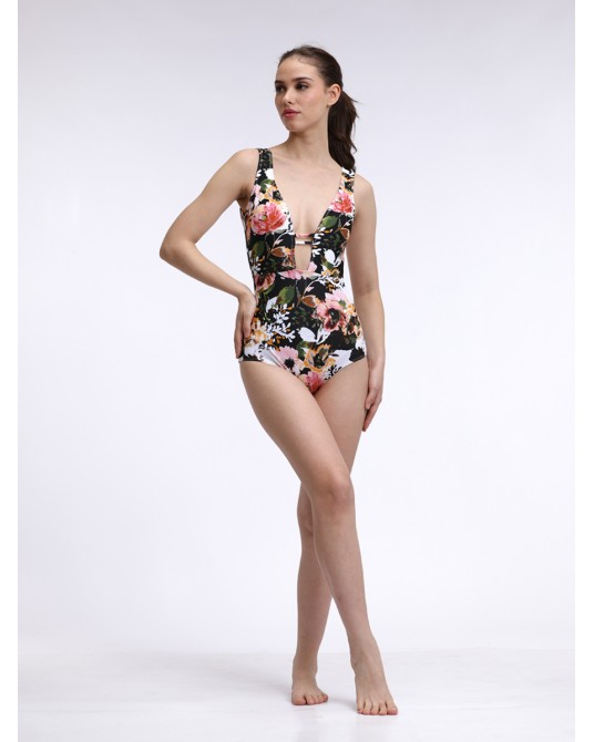 Romantic Floral Swimsuit