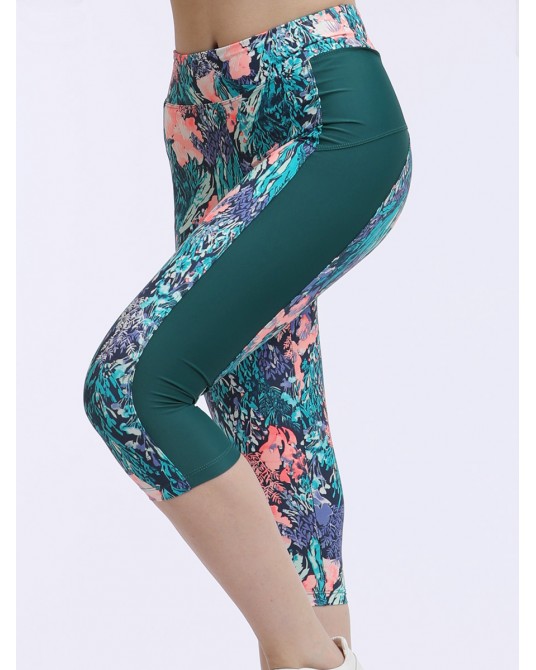 Turquise Floral Legging